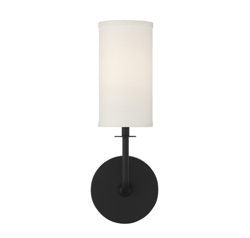 Savoy House 9-1755-1-89 One Light Wall Sconce, Matte Black (3)