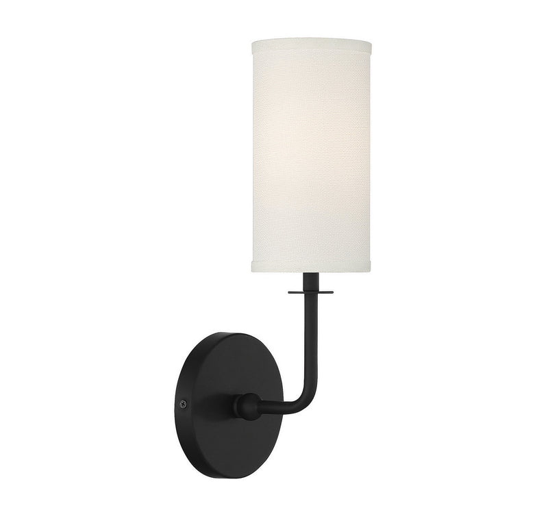 Savoy House 9-1755-1-89 One Light Wall Sconce, Matte Black (4)