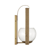 Savoy House 9-1826-1-320 One Light Wall Sconce, Warm Brass/Rope (5)