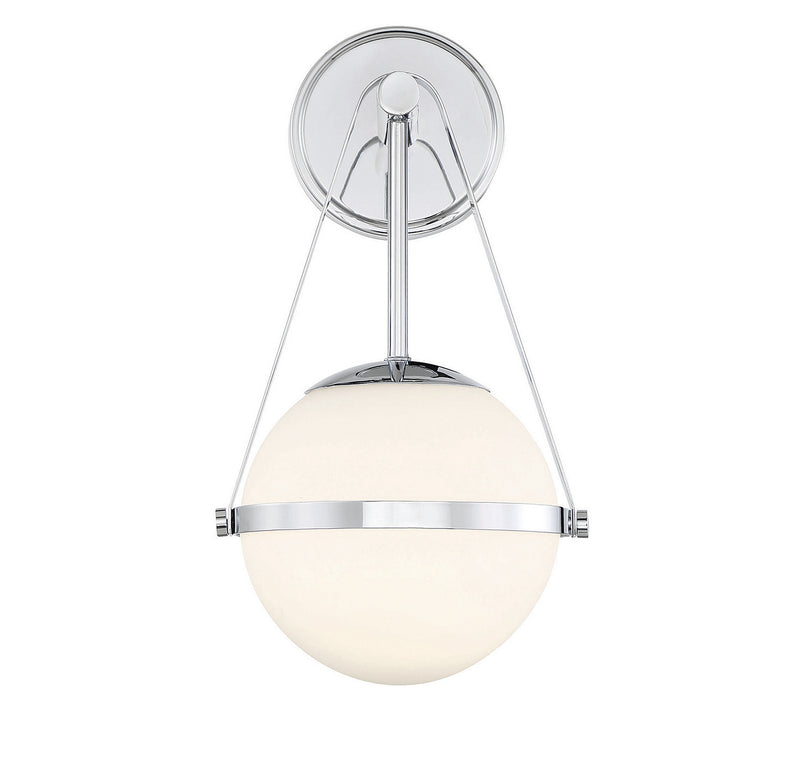 Savoy House 9-1911-1-11 One Light Wall Sconce, Polished Chrome (3)