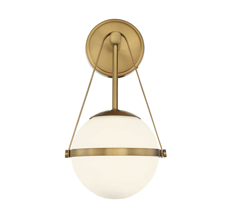 Savoy House 9-1911-1-322 One Light Wall Sconce, Warm Brass (3)