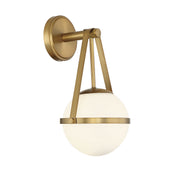 Savoy House 9-1911-1-322 One Light Wall Sconce, Warm Brass (4)