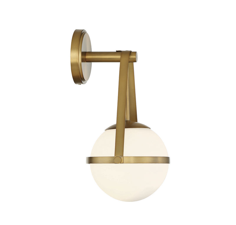 Savoy House 9-1911-1-322 One Light Wall Sconce, Warm Brass (5)