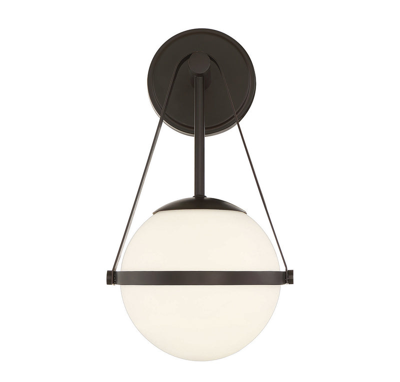 Savoy House 9-1911-1-89 One Light Wall Sconce, Matte Black (3)
