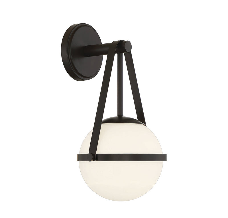 Savoy House 9-1911-1-89 One Light Wall Sconce, Matte Black (4)