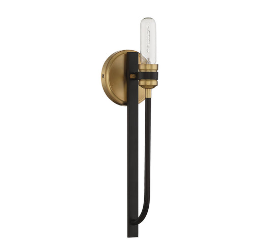 Savoy House 9-1918-1-77 One Light Wall Sconce, Bronze with Brass Accents (2)