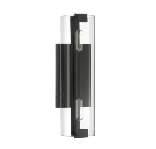 Savoy House 9-9771-2-89 Two Light Wall Sconce, Matte Black (2)