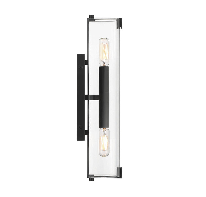 Savoy House 9-9771-2-89 Two Light Wall Sconce, Matte Black (5)