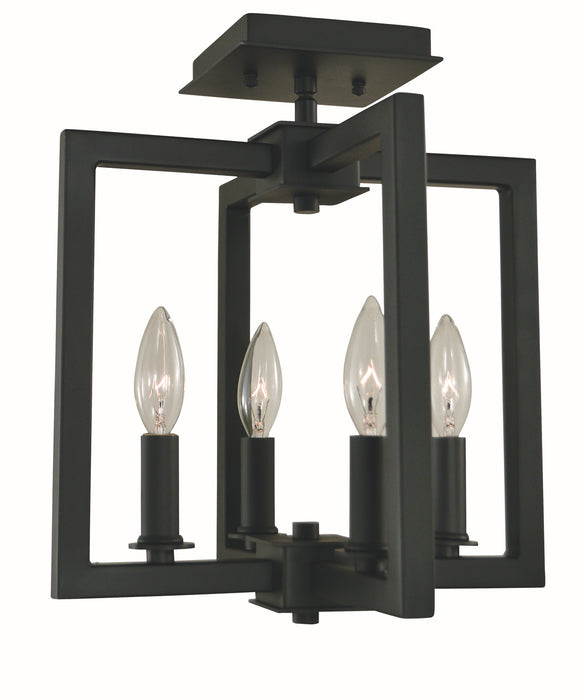 Framburg L1184 MBLACK Andrew Four Light Dual Mount, Matte Black Alternate Image A.jpg