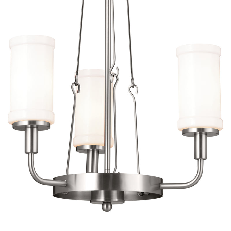 Kichler 52450CLP Three Light Mini Chandelier, Classic Pewter (3)