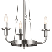 Kichler 52450CLP Three Light Mini Chandelier, Classic Pewter (4)