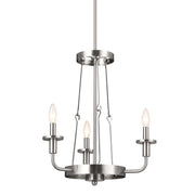 Kichler 52450CLP Three Light Mini Chandelier, Classic Pewter (5)