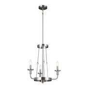 Kichler 52450CLP Three Light Mini Chandelier, Classic Pewter (6)
