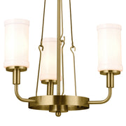 Kichler 52450NBR Three Light Mini Chandelier, Natural Brass (6)