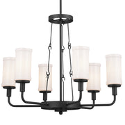 Kichler 52451BKT Six Light Chandelier, Textured Black (2)