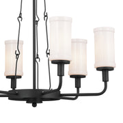 Kichler 52451BKT Six Light Chandelier, Textured Black (5)