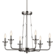 Kichler 52451CLP Six Light Chandelier, Classic Pewter (4)