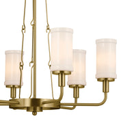 Kichler 52451NBR Six Light Chandelier, Natural Brass (6)