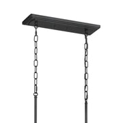 Kichler 52453BKT Eight Light Linear Chandelier, Textured Black (6)