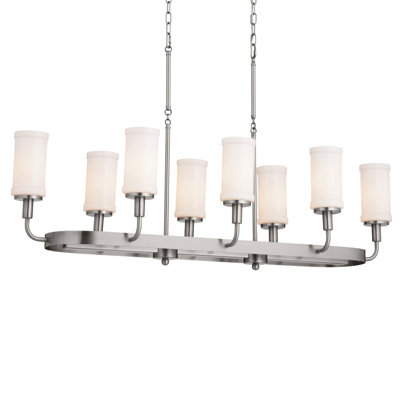 Kichler 52453CLP Eight Light Linear Chandelier, Classic Pewter (3)