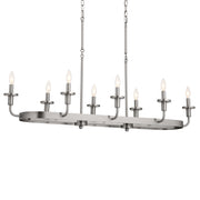 Kichler 52453CLP Eight Light Linear Chandelier, Classic Pewter (4)