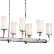Kichler 52453CLP Eight Light Linear Chandelier, Classic Pewter (5)