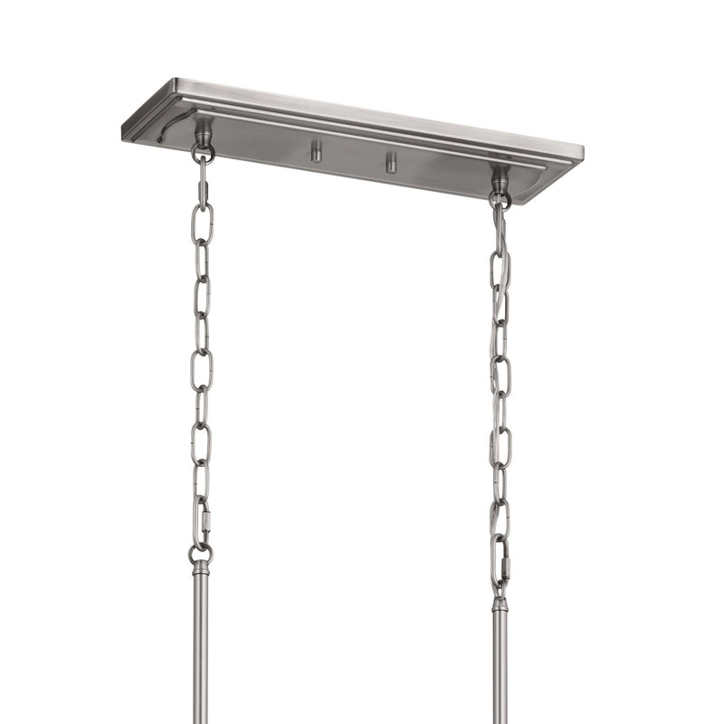 Kichler 52453CLP Eight Light Linear Chandelier, Classic Pewter (6)