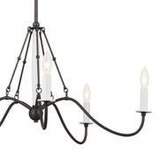 Kichler 52455AVI Five Light Chandelier, Anvil Iron (3)
