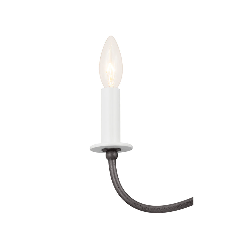 Kichler 52455AVI Five Light Chandelier, Anvil Iron (4)