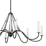 Kichler 52456AVI Eight Light Chandelier, Anvil Iron (3)