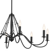 Kichler 52456BKT Eight Light Chandelier, Textured Black (3)