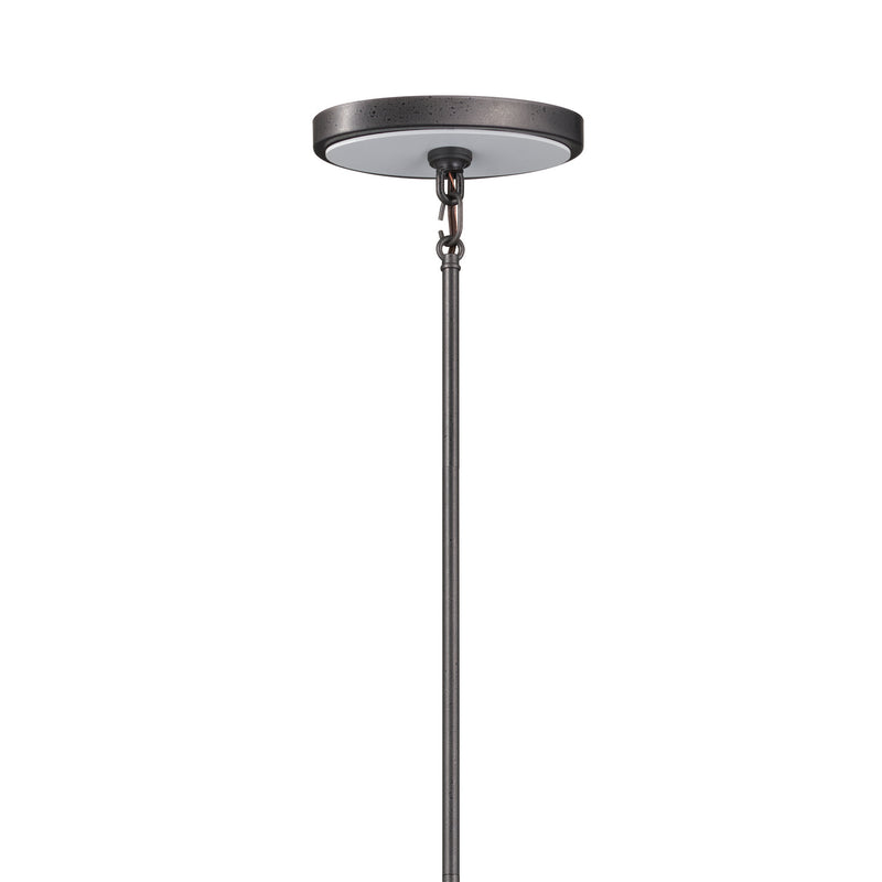 Kichler 52457AVI Eight Light Linear Chandelier, Anvil Iron (4)