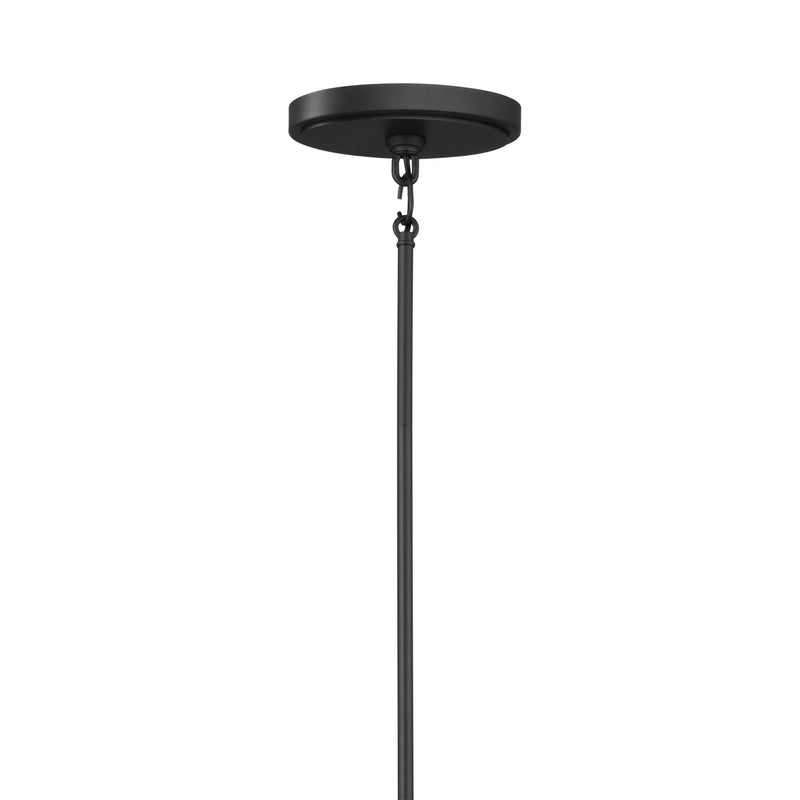 Kichler 52457BKT Eight Light Linear Chandelier, Textured Black (4)