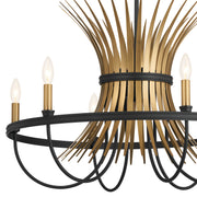 Kichler 52458BK Six Light Chandelier, Black (3)