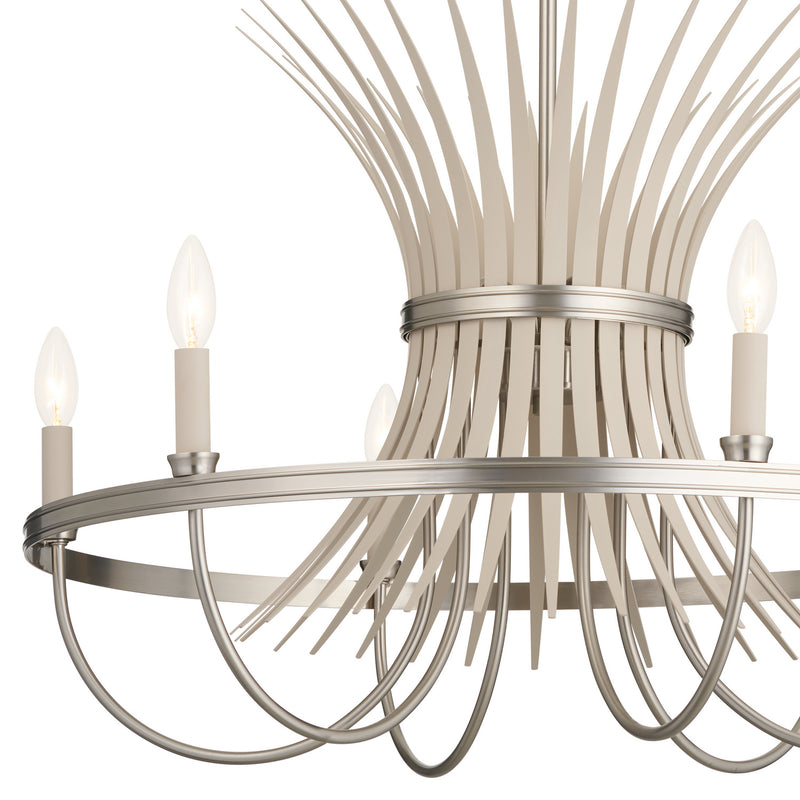 Kichler 52458NI Six Light Chandelier, Brushed Nickel (3)