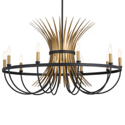 Kichler 52459BK Ten Light Chandelier, Black (2)