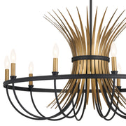 Kichler 52459BK Ten Light Chandelier, Black (3)