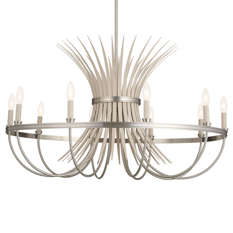 Kichler 52459NI Ten Light Chandelier, Brushed Nickel (2)