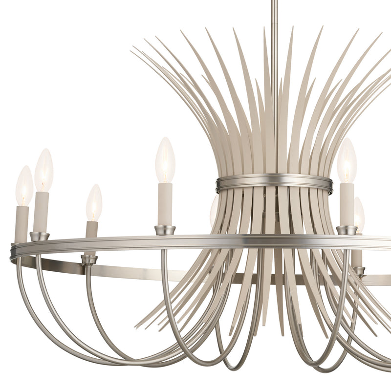 Kichler 52459NI Ten Light Chandelier, Brushed Nickel (3)
