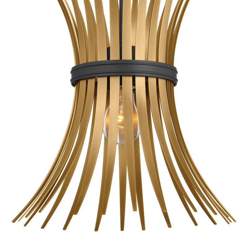 Kichler 52460BK One Light Pendant, Black (3)