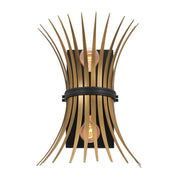 Kichler 52461BK Two Light Wall Sconce, Black (2)