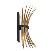 Kichler 52461BK Two Light Wall Sconce, Black (3)