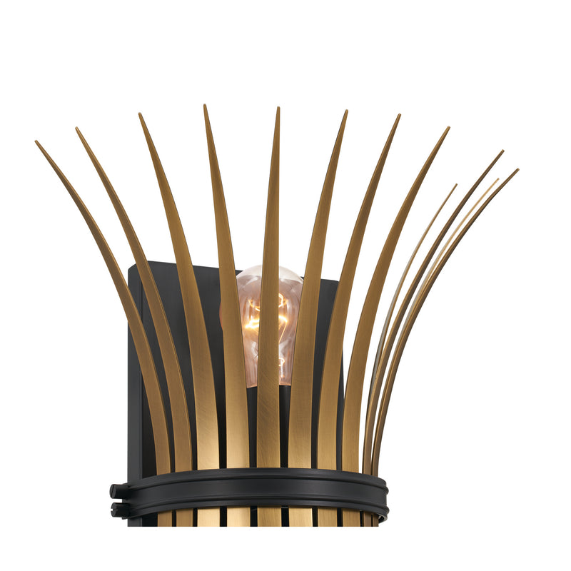 Kichler 52461BK Two Light Wall Sconce, Black (5)