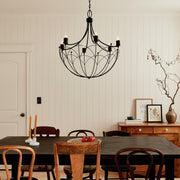 Kichler 52462BKT Six Light Chandelier, Textured Black (2)