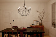 Kichler 52462BKT Six Light Chandelier, Textured Black (5)
