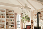 Kichler 52462CHZ Six Light Chandelier, Character Bronze (6)