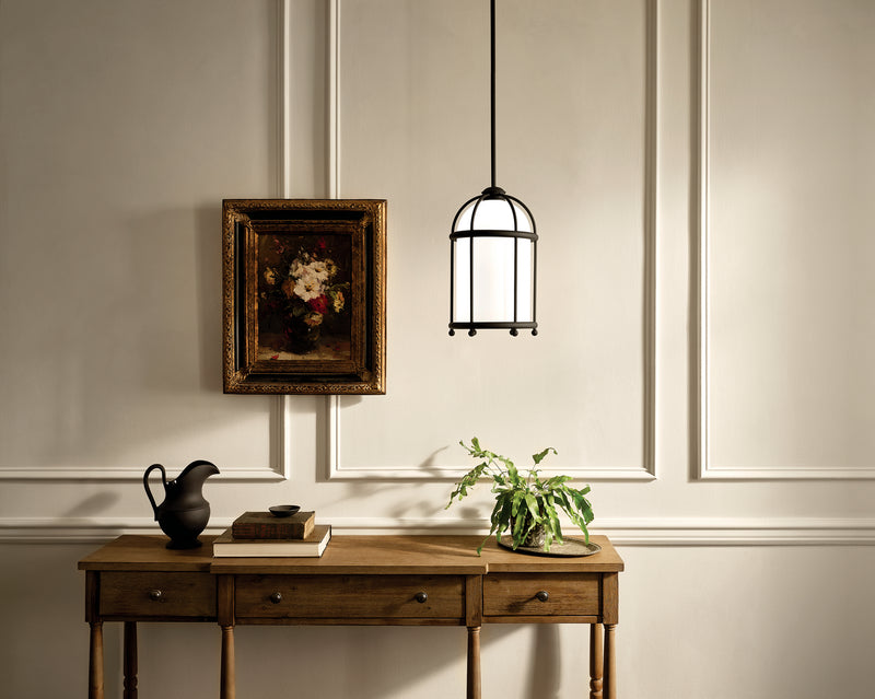 Kichler 52464BKT One Light Pendant, Textured Black (3)