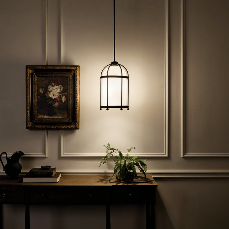 Kichler 52464BKT One Light Pendant, Textured Black (4)