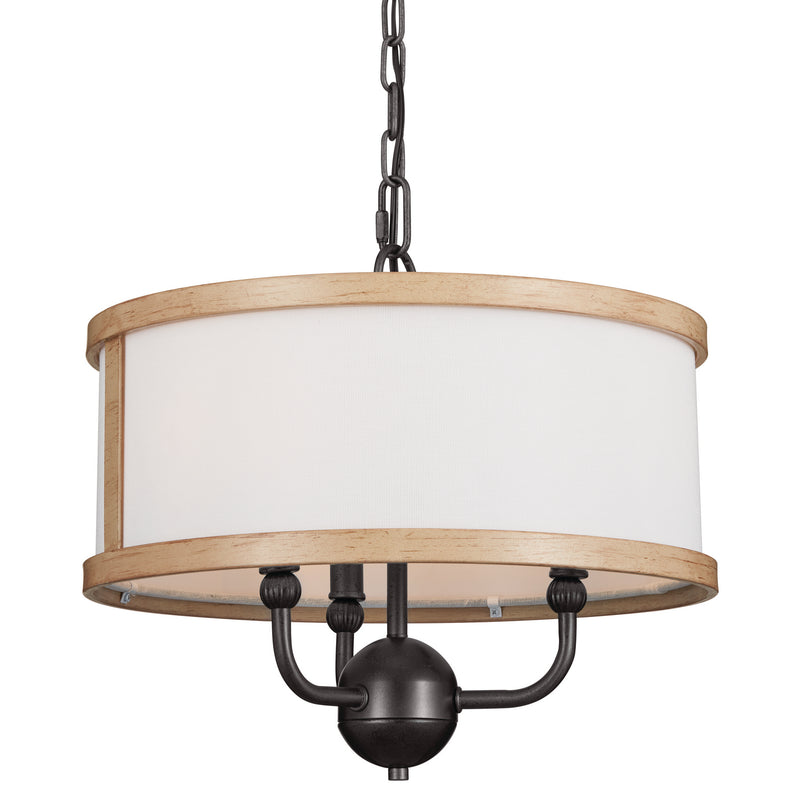 Kichler 52465AVI Three Light Chandelier/Semi Flush, Anvil Iron (2)
