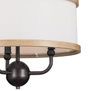 Kichler 52465AVI Three Light Chandelier/Semi Flush, Anvil Iron (3)